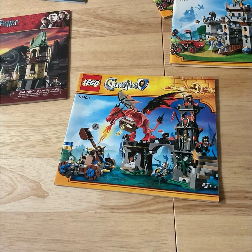 Lot x10 Lego Castle Harry Potter Hobbit Instruction Manual Only 70404 79004 4867